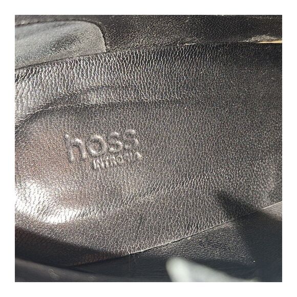 Anthropologie Hoss Intropia Double Zip Suede Heeled Ankle Boots Black 38 Spain 8 - Picture 9 of 12